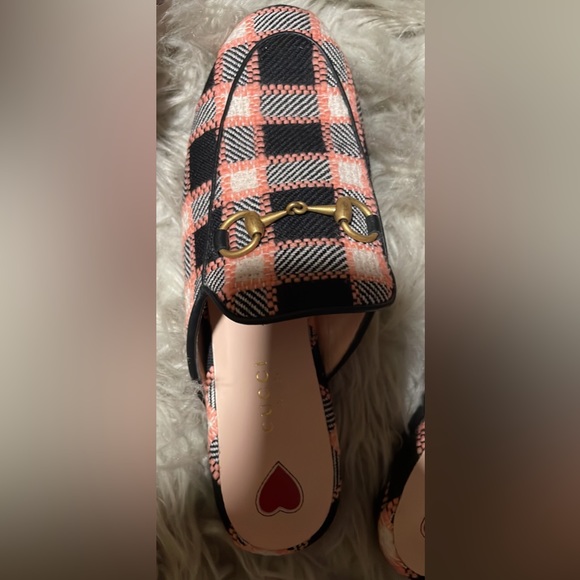 Authentic Gucci Princetown, black and pink slide mules - Picture 3 of 8